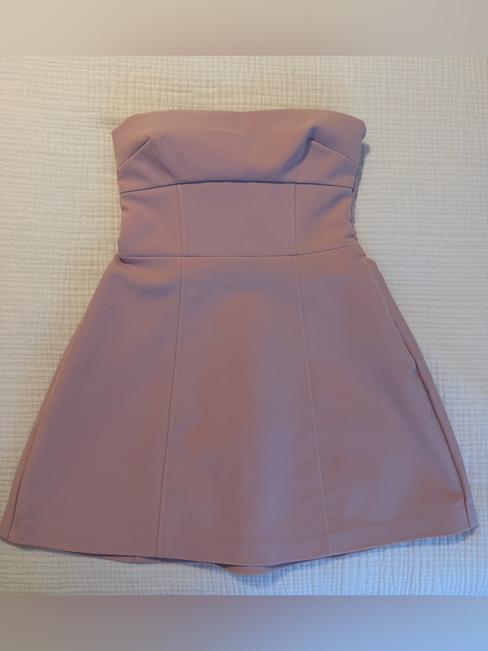 Zara Strapless Mini Dress in Dusty Rose